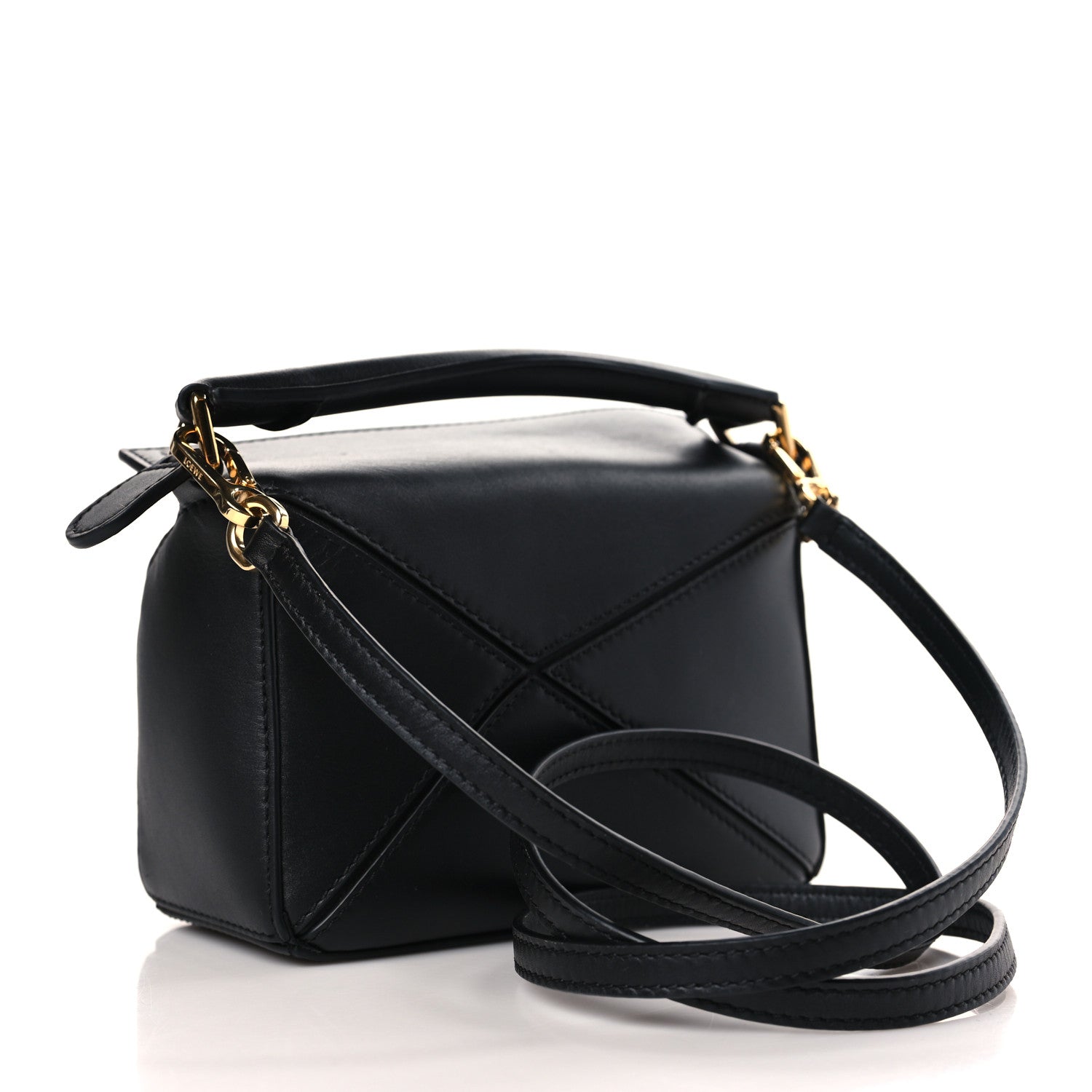 Loewe X HOWLS MOVING CASTLE Satin Calfskin Mini Calcifer Puzzle Black 3 of 9