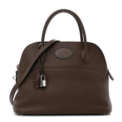 Hermes Taurillon Clemence Bolide 31 Chocolate 1 of 10