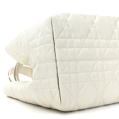 Christian Dior Calfskin Macrocannage Medium Toujours White White 11 of 14