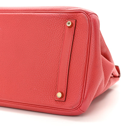 Hermes Taurillon Clemence Birkin 35 Bougainvillea 10 of 14