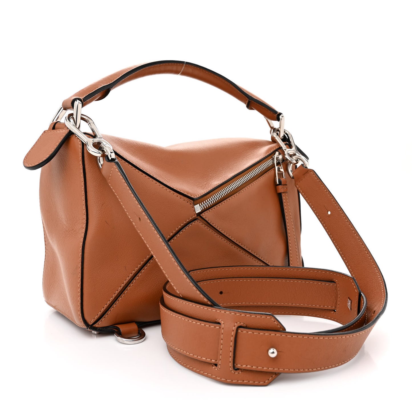 Calfskin Small Puzzle Bag Tan
