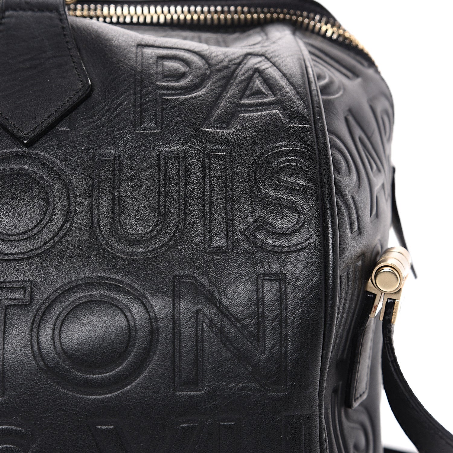 Louis Vuitton Calfskin Embossed Speedy Cube 30 Black 9 of 9