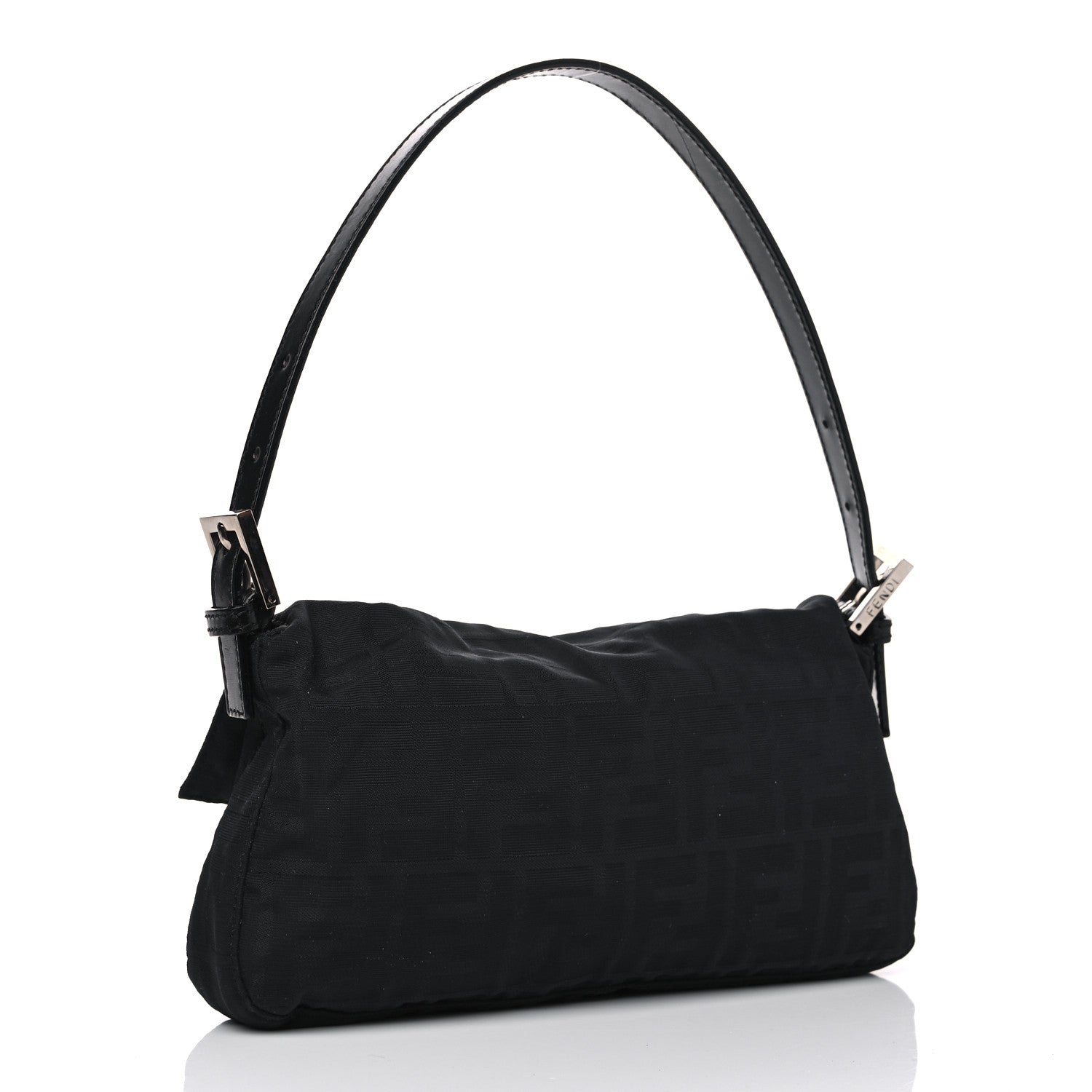 Fendi Nylon Zucca Baguette Black 2 of 4