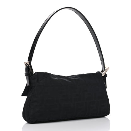 Fendi Nylon Zucca Baguette Black 2 of 4