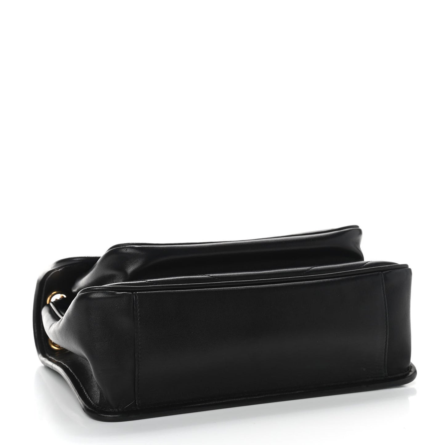 Lambskin Matelasse Monogram Medium Niki Chain Satchel Black