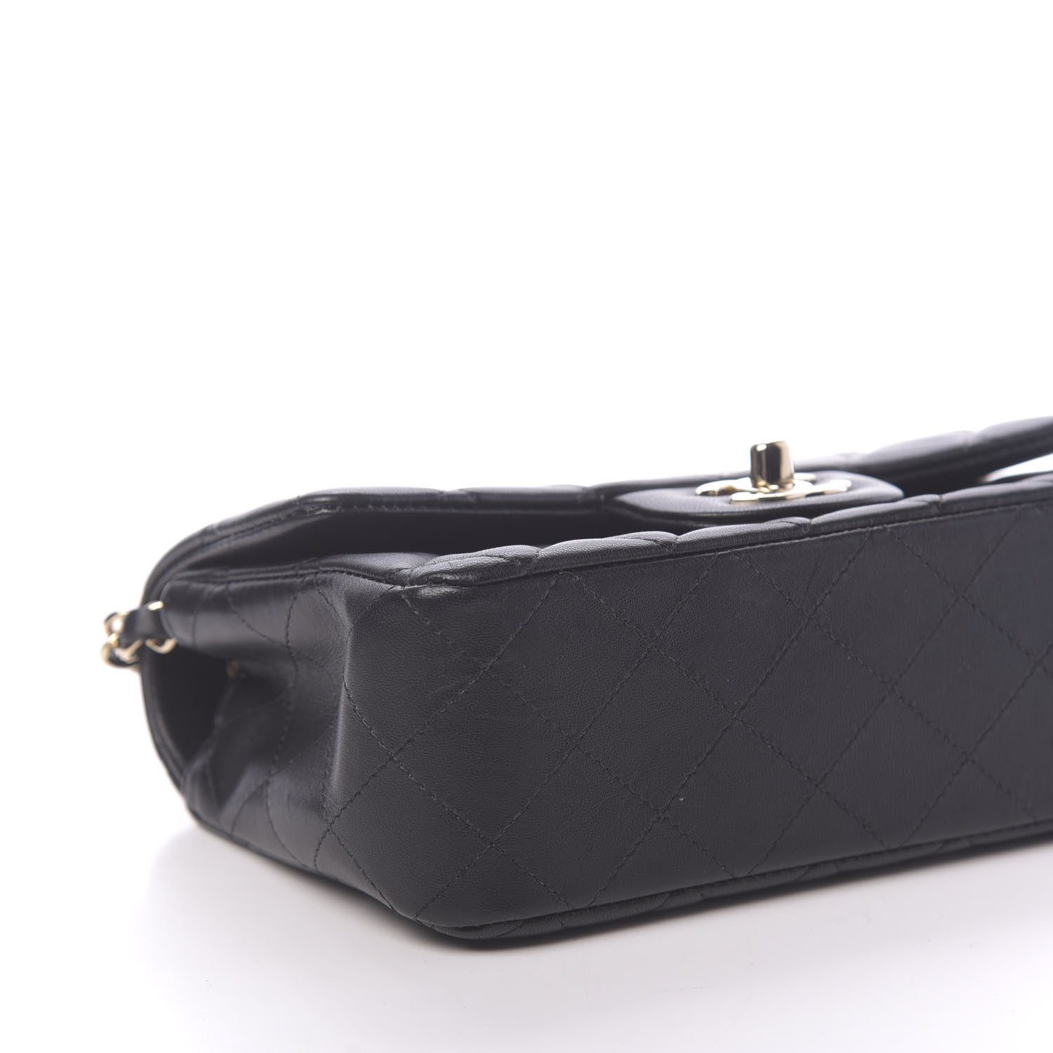 Chanel Lambskin Quilted Mini Rectangular Flap Black 8 of 17
