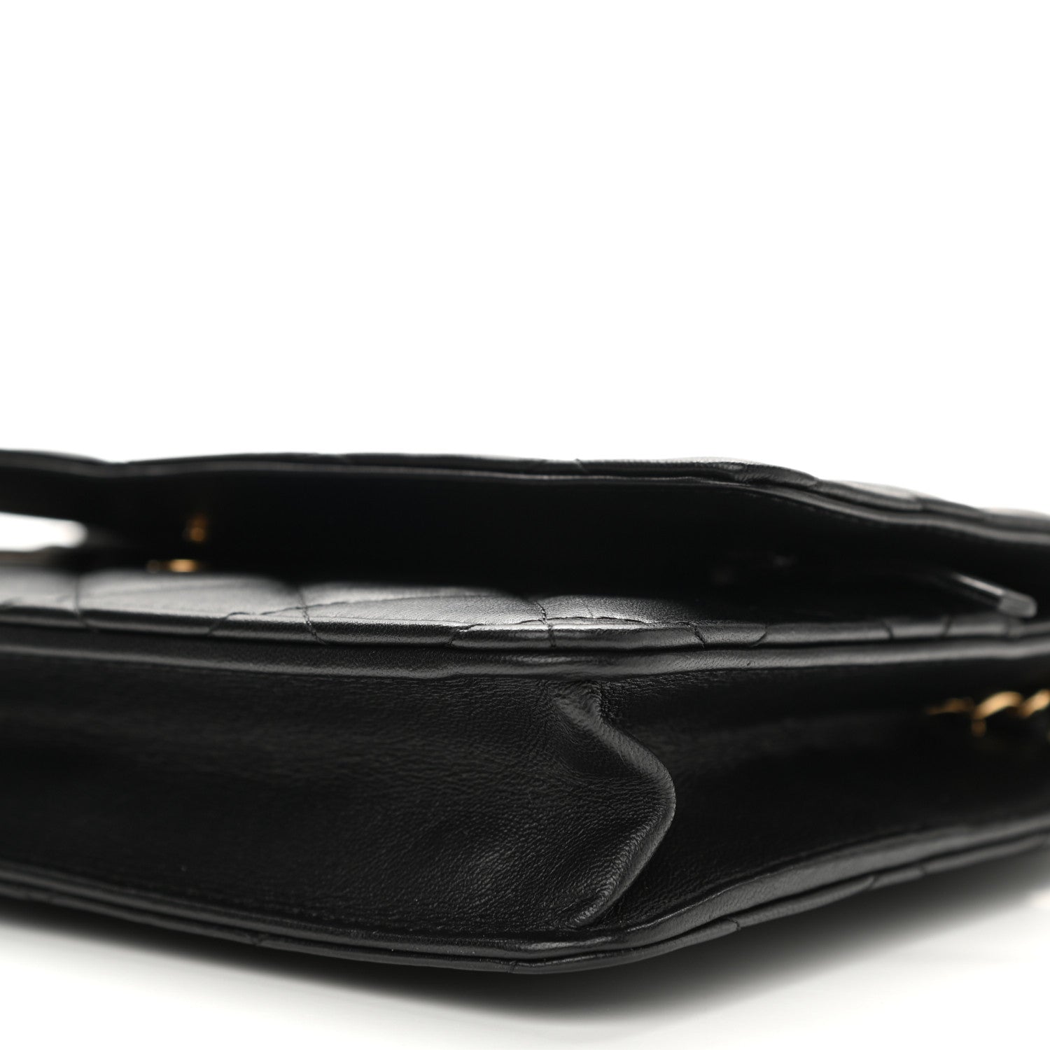 Chanel Lambskin Quilted Wallet On Chain WOC Black 11 of 13