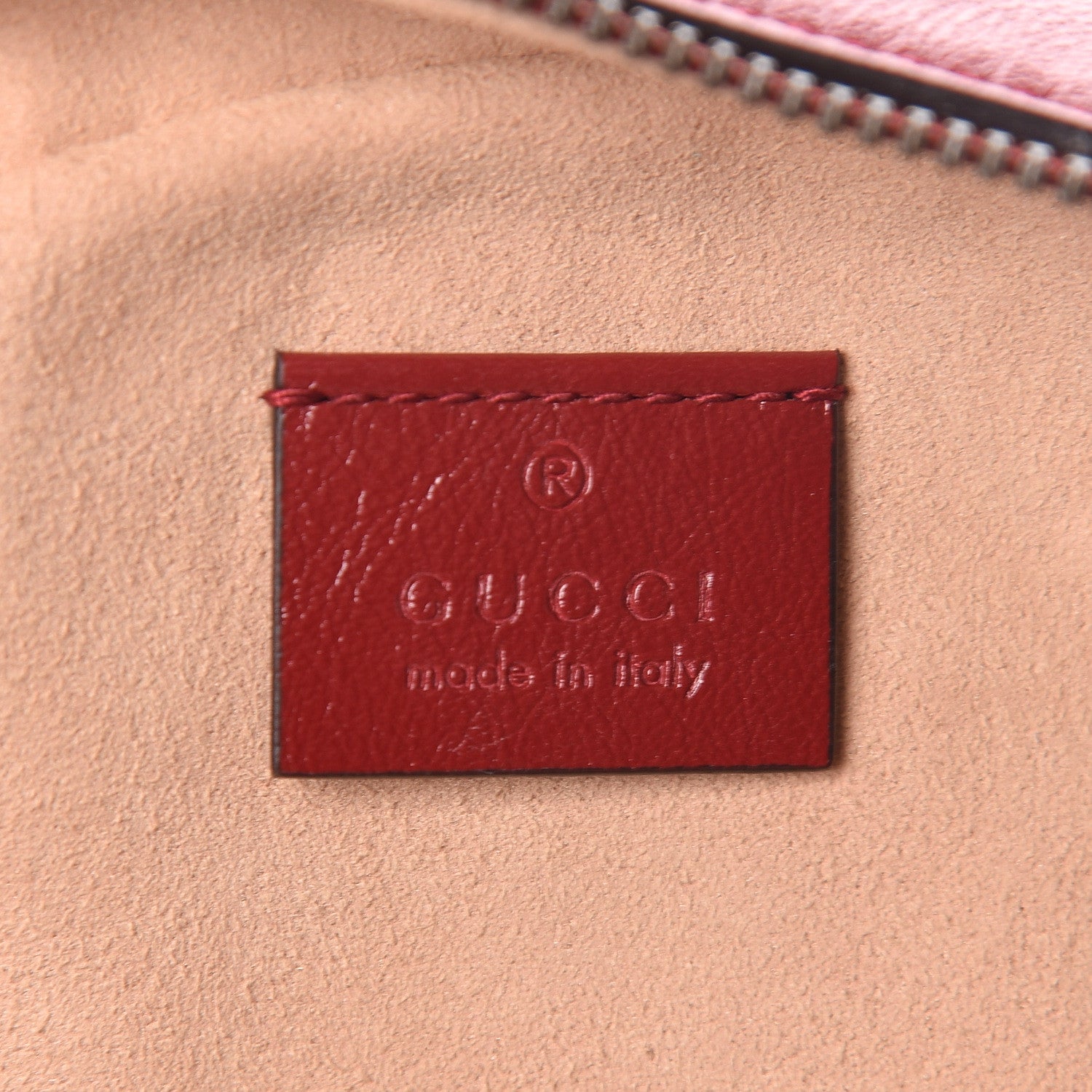 Gucci Glazed Calfskin Matelasse Heart Mini GG Marmont Round Shoulder Bag Romantic Cerise 5 of 10