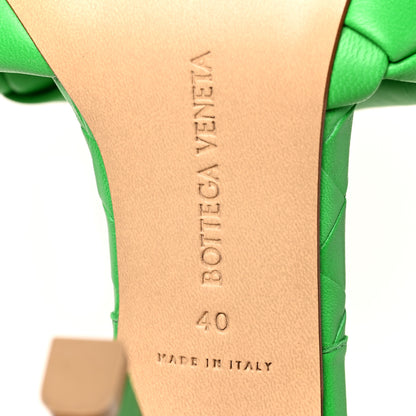 Bottega Veneta Nappa Maxi Intrecciato Lido 90mm Mule Sandals 40 Grass 6 of 7