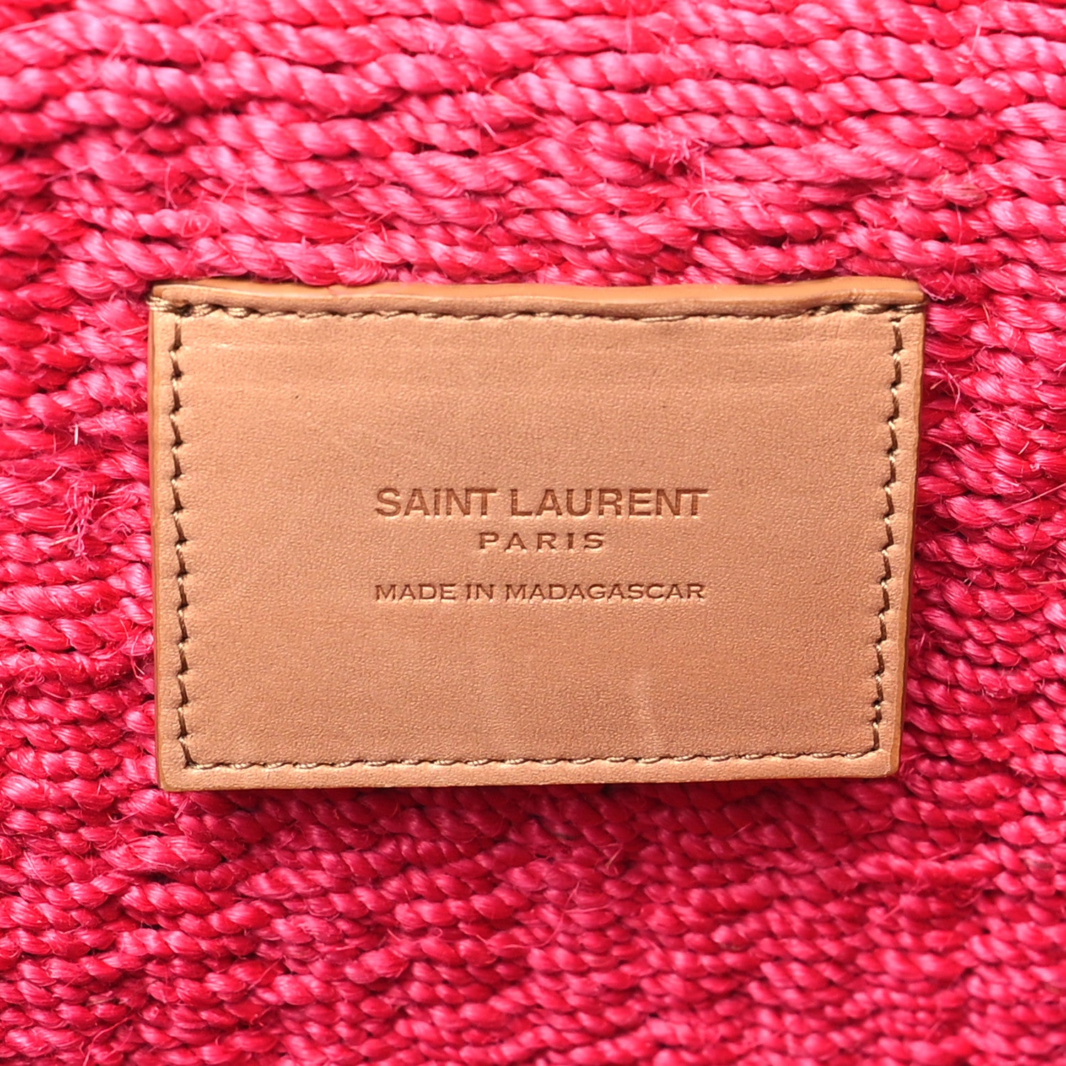 Saint Laurent Raffia Medium Monogram Kate Satchel Pink 6 of 9