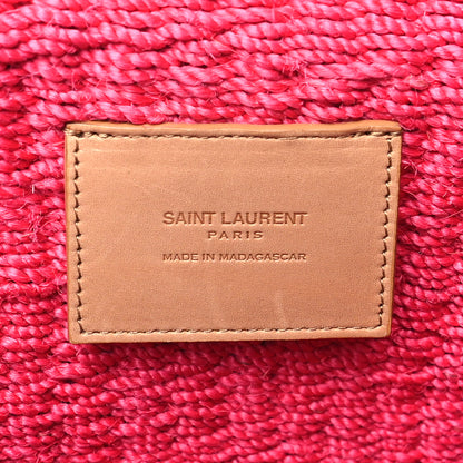 Saint Laurent Raffia Medium Monogram Kate Satchel Pink 6 of 9