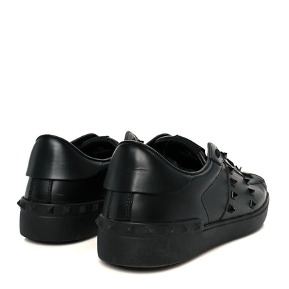 Valentino Garavani Calfskin Mens Rockstud Untitled Open Sneakers 43 Black 5 of 10