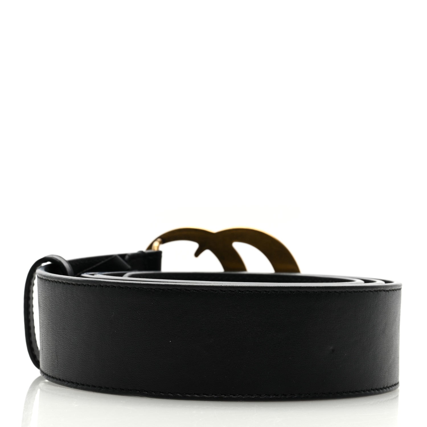 Gucci Textured Dollar Calfskin Double G 40mm Belt 100 40 Black 2 of 4