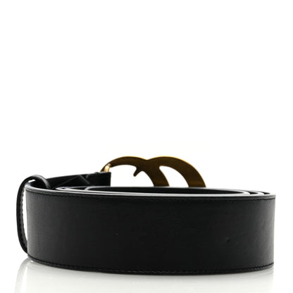 Gucci Textured Dollar Calfskin Double G 40mm Belt 100 40 Black 2 of 4