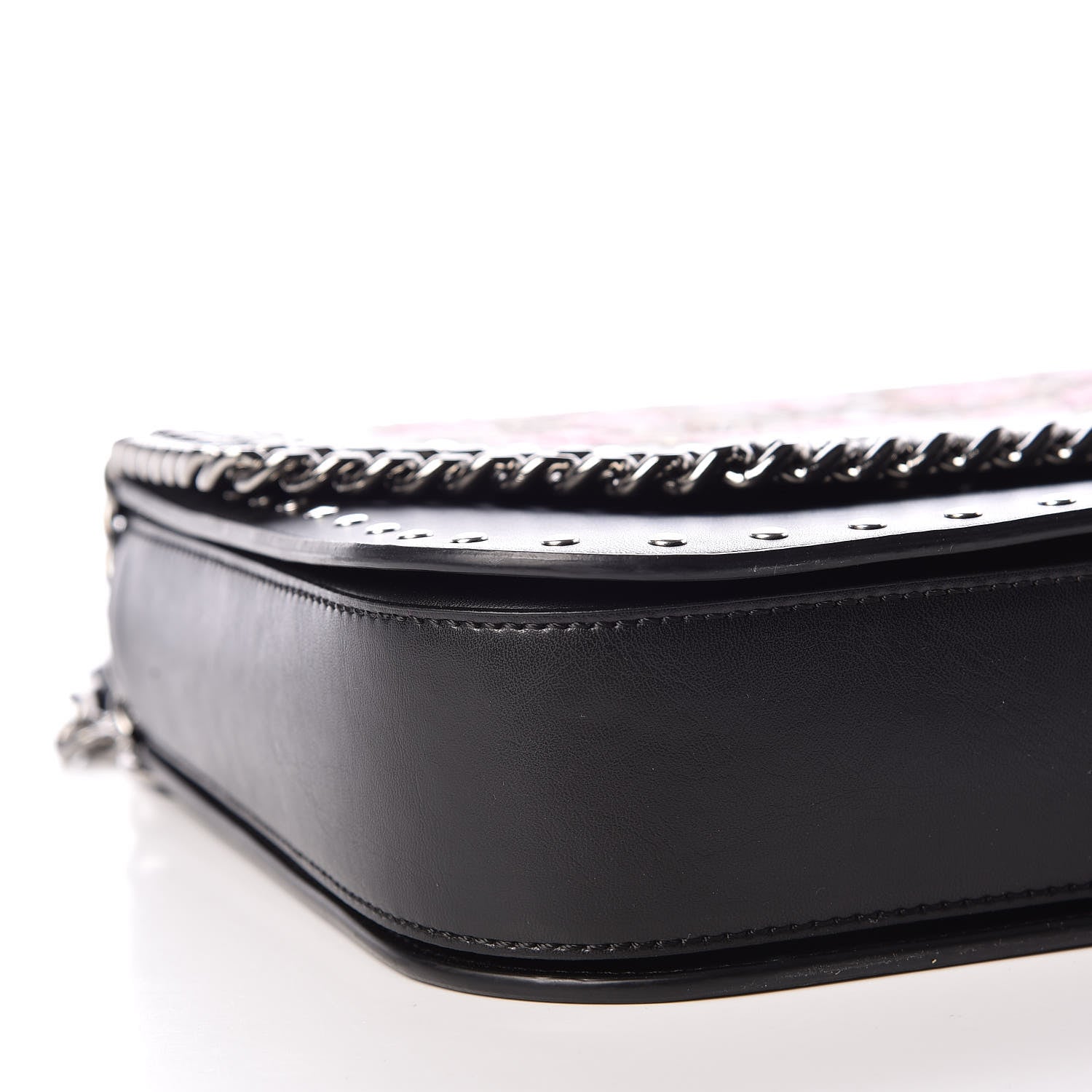 Stella McCartney Eco Alter Nappa Medium Falabella Box Floral Embellished Shoulder Bag Black 5 of 12