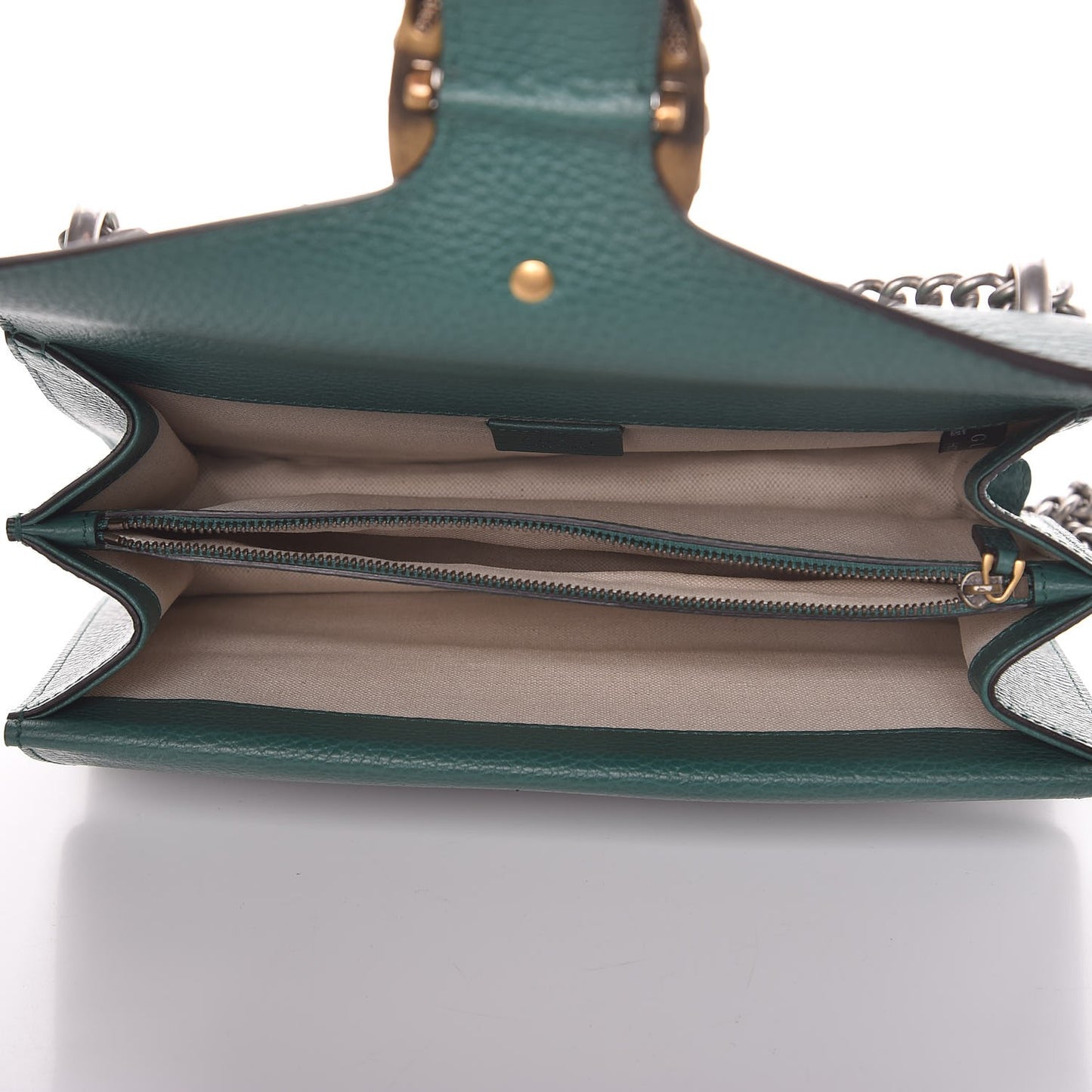 Pebbled Calfskin Small Dionysus Shoulder Bag Emerald