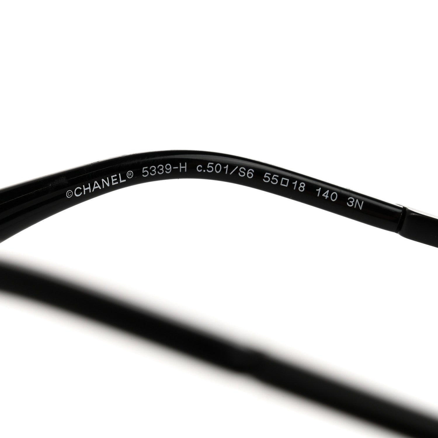 Chanel Acetate Butterfly Winter Pearl Sunglasses 5339-H-A Black 5 of 7