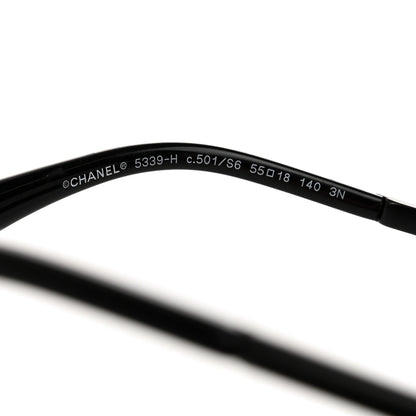 Chanel Acetate Butterfly Winter Pearl Sunglasses 5339-H-A Black 5 of 7
