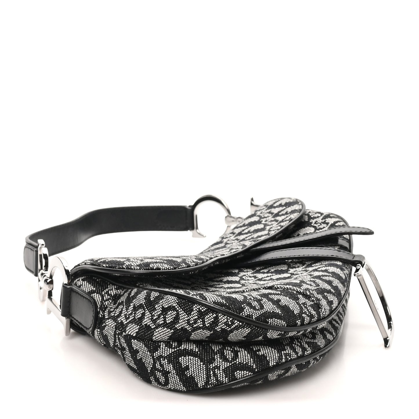 Monogram Saddle Bag Black
