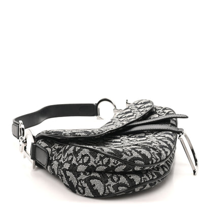 Christian Dior Monogram Saddle Bag Black 4 of 11