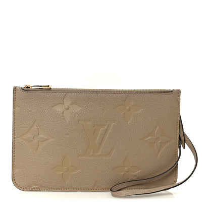 Louis Vuitton Empreinte Monogram Giant Neverfull MM Pochette Tourterelle 1 of 7