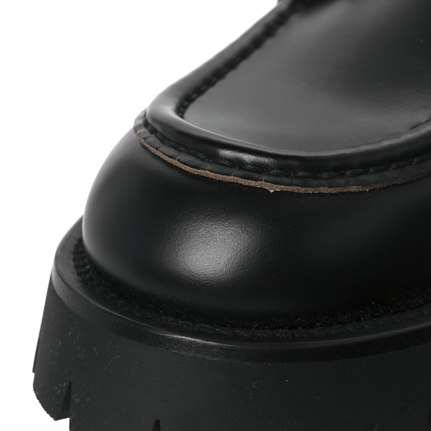 Cordovan Lux Womens Harald Horsebit 25mm Platform Loafers 41 Black