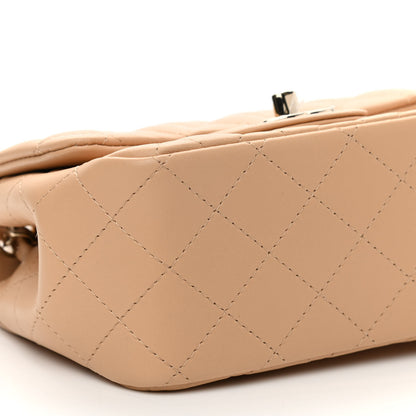 Chanel Lambskin Quilted Mini Square Flap Beige 7 of 8