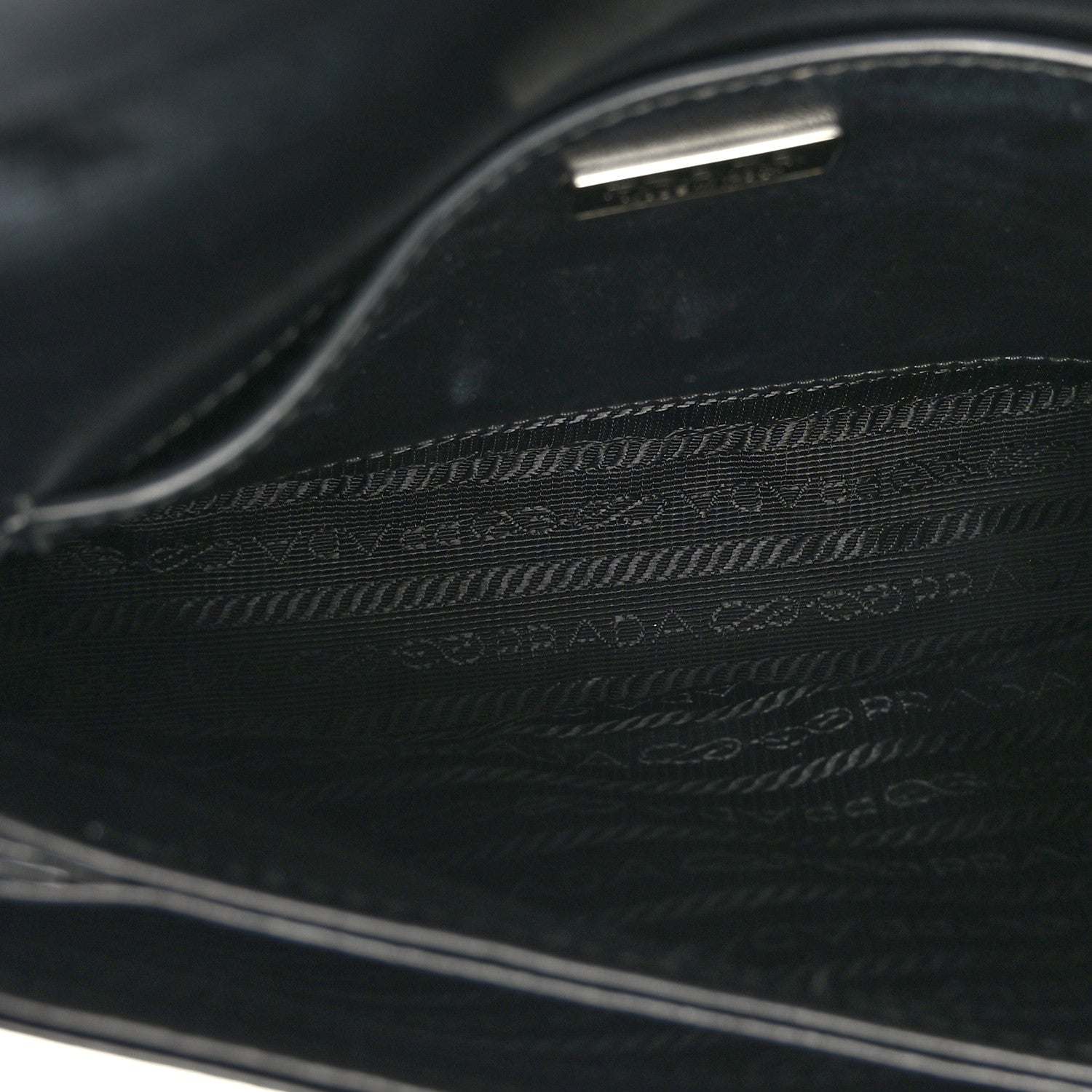 Prada Spazzolato Flap Shoulder Bag Black 5 of 8