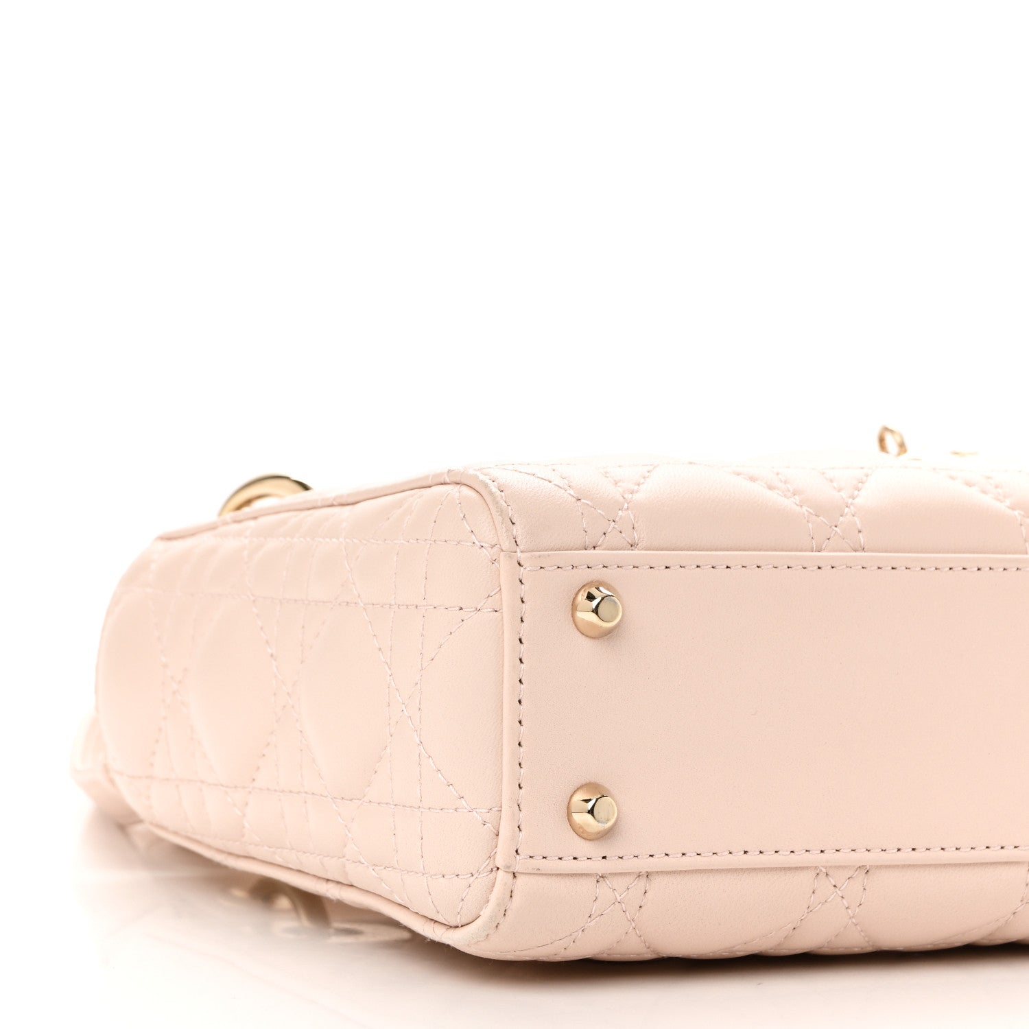 Christian Dior Lambskin Cannage Mini Lady Dior Aesthetic Beige 9 of 11