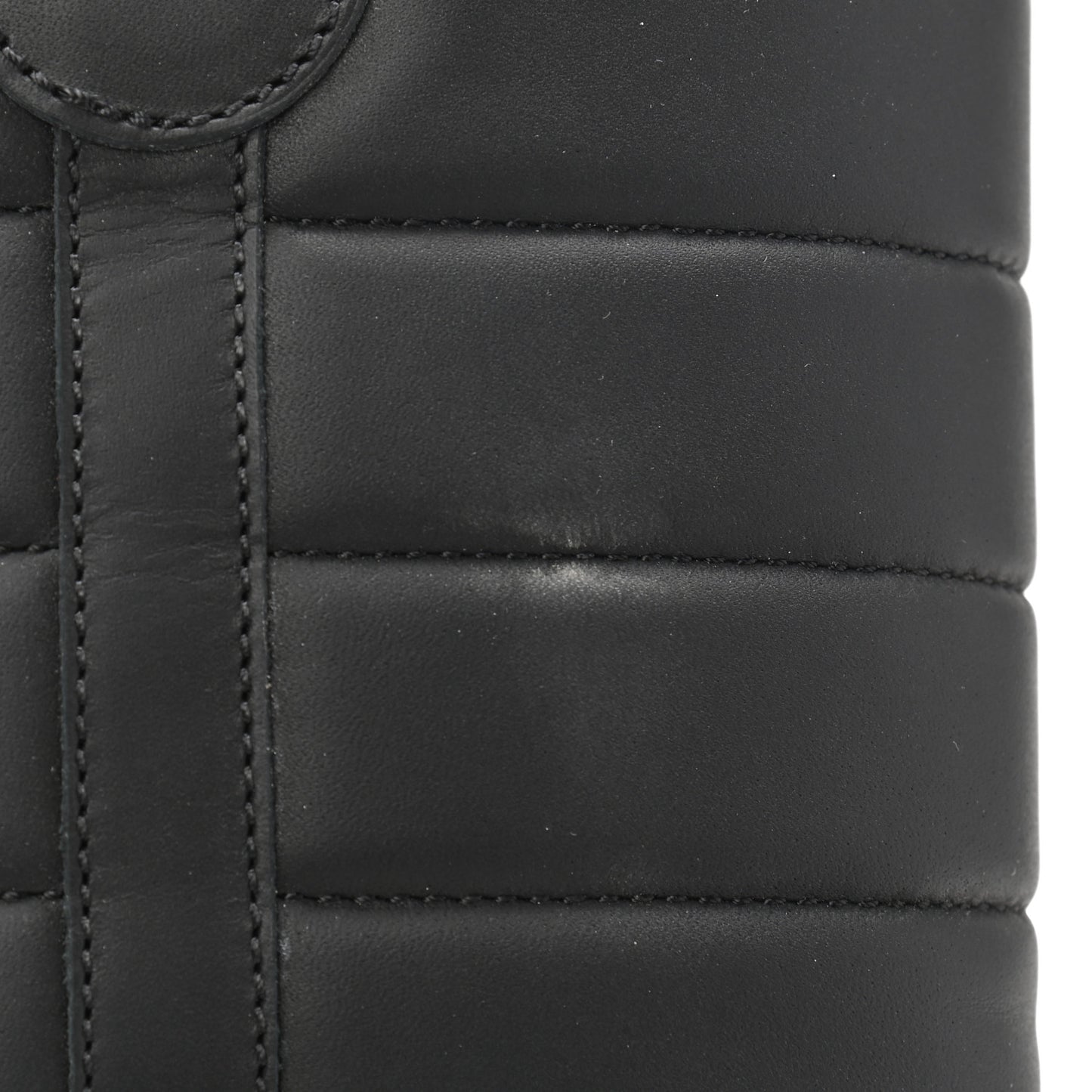 Calfskin Star Quilted Biker Boots 37 Brown
