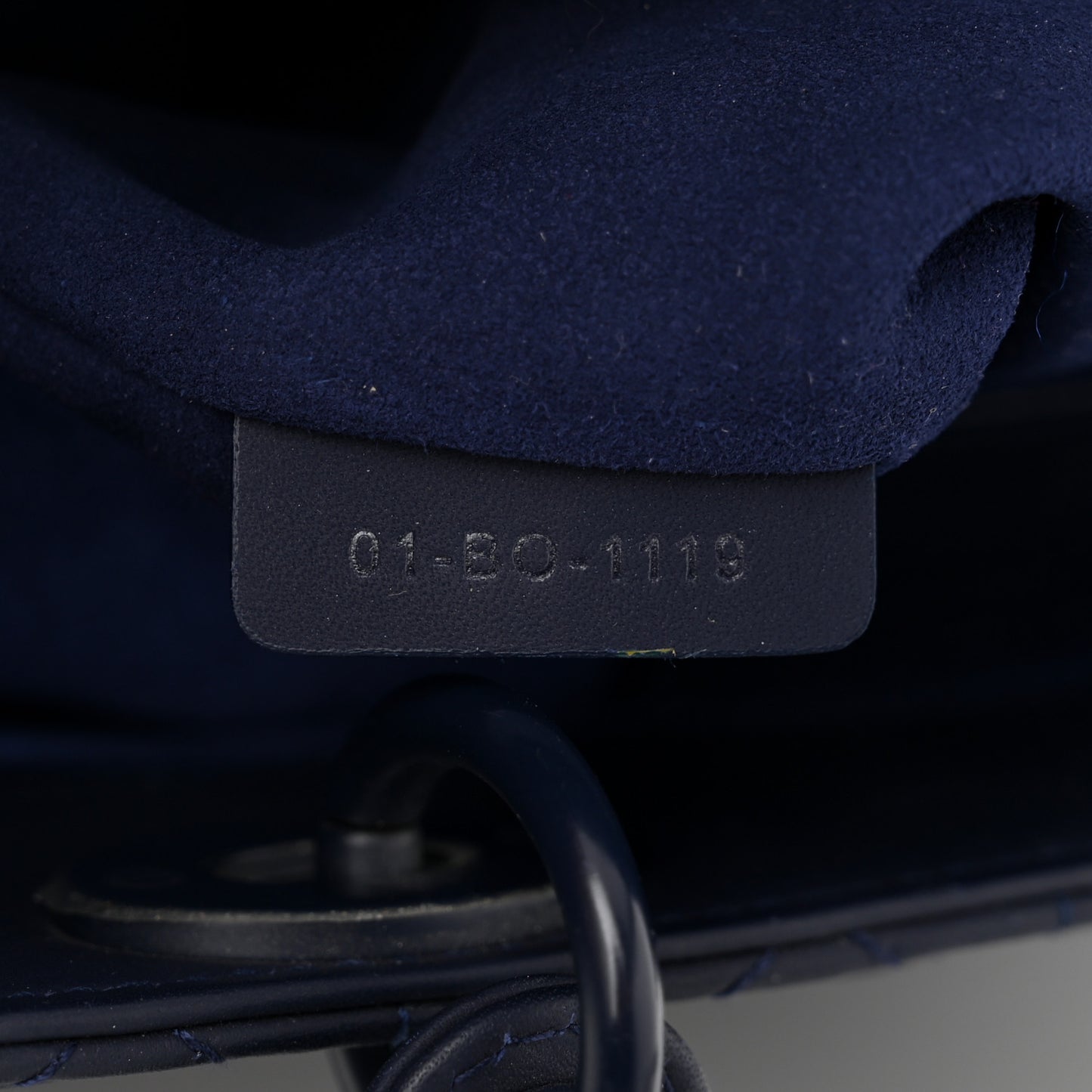 Ultra Matte Calfskin Cannage Large Lady Dior Blue