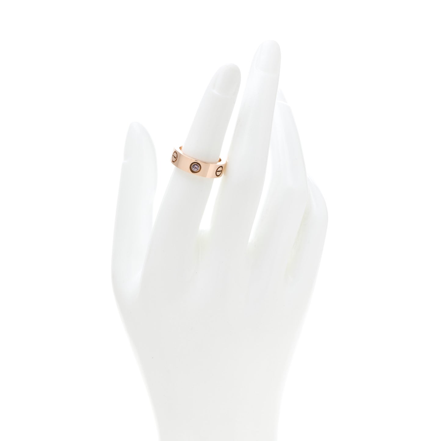 18K Pink Gold Pink Sapphire 5.5mm LOVE Ring 50 5.25