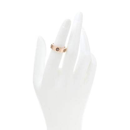 Cartier 18K Pink Gold Pink Sapphire 5.5mm LOVE Ring 50 5.25 2 of 5