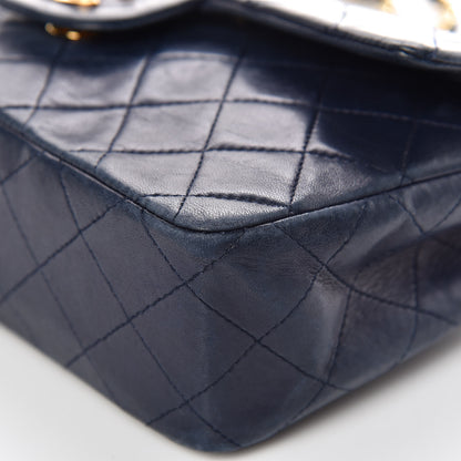 Chanel Lambskin Quilted Small Double Flap Navy 15 of 21