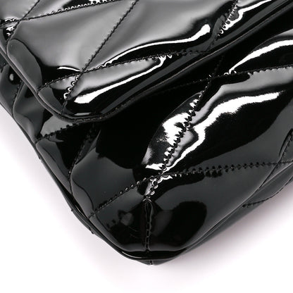 Saint Laurent Patent Quilted Le 57 Diamond Shoulder Bag Black 9 of 10