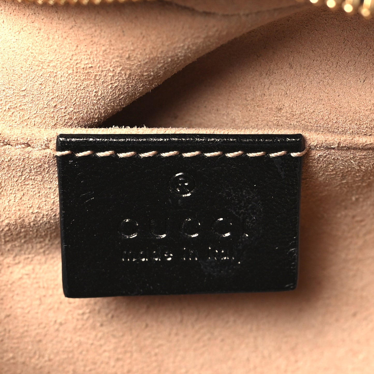 Monogram Matelasse Diagonal Small GG Marmont Chain Shoulder Bag Beige Black