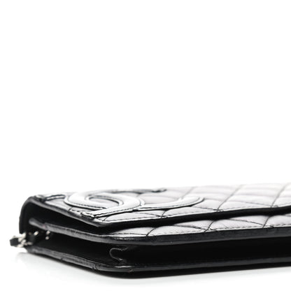 Chanel Calfskin Quilted Cambon Wallet On Chain WOC Black 8 of 10