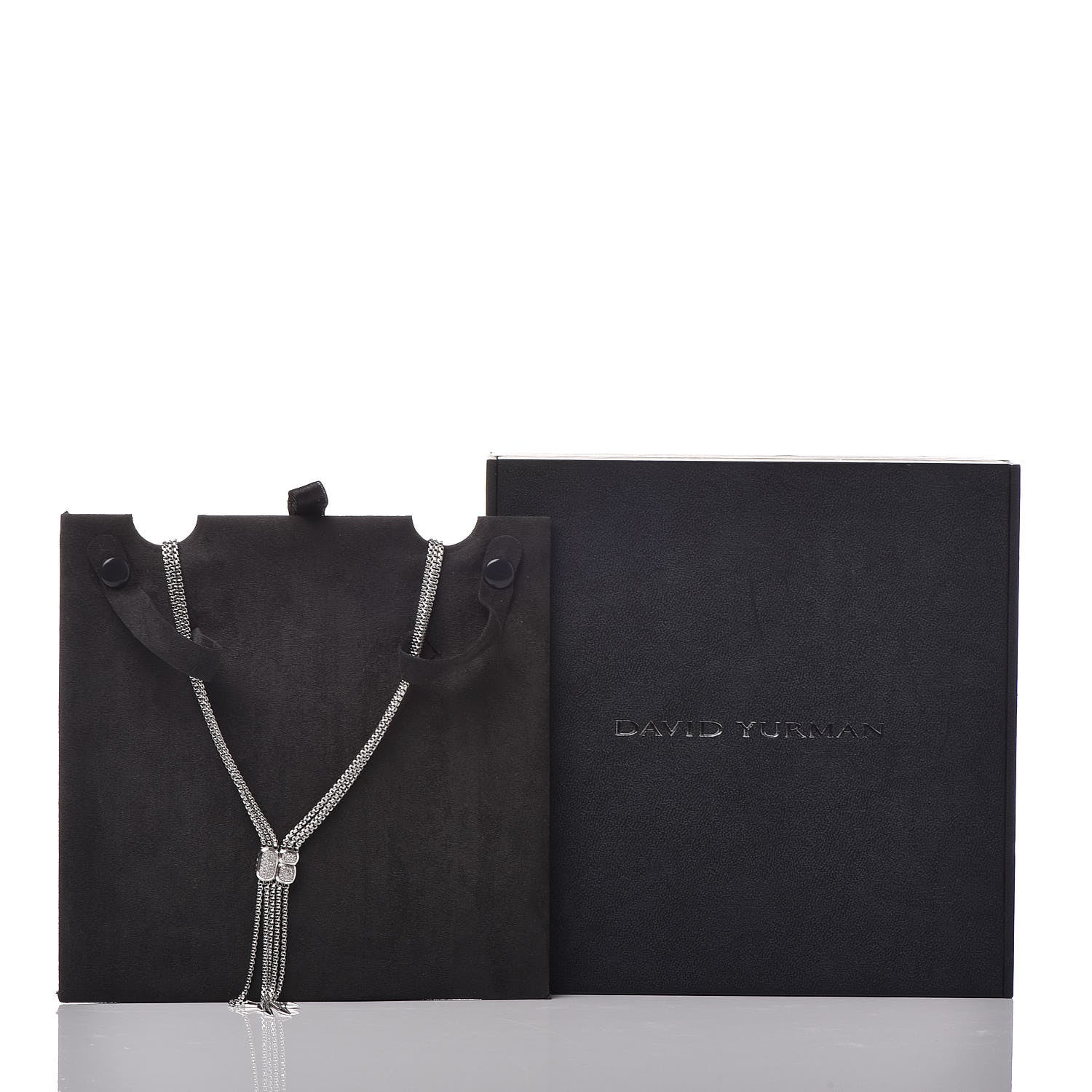 David Yurman Sterling Silver Diamond Pave Confetti Drop Necklace 7 of 7