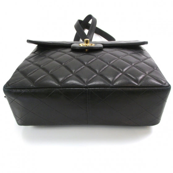 Chanel Lambskin Quilted Backpack Black 5 of 14
