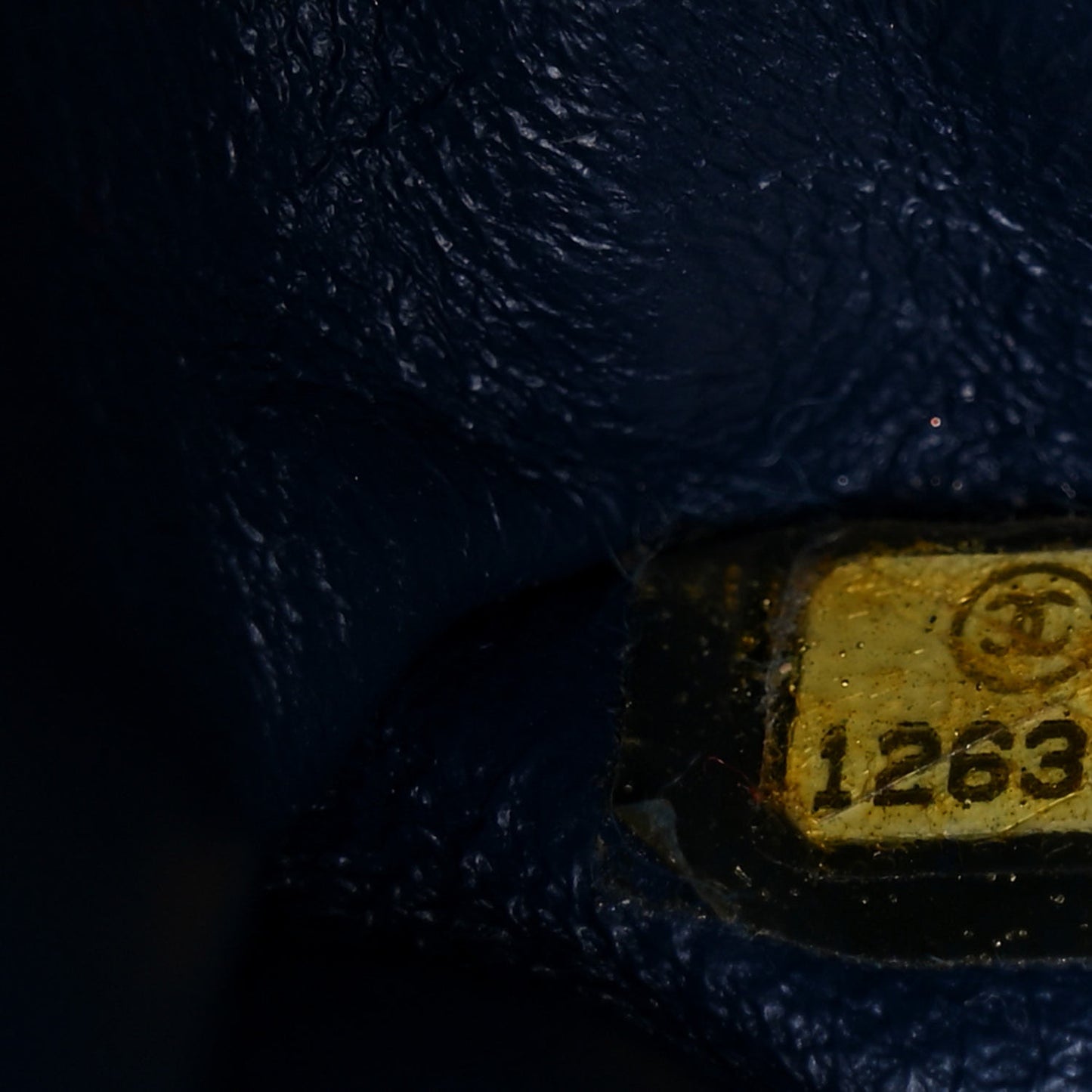 Lambskin Quilted Maxi Single Flap Dark Blue