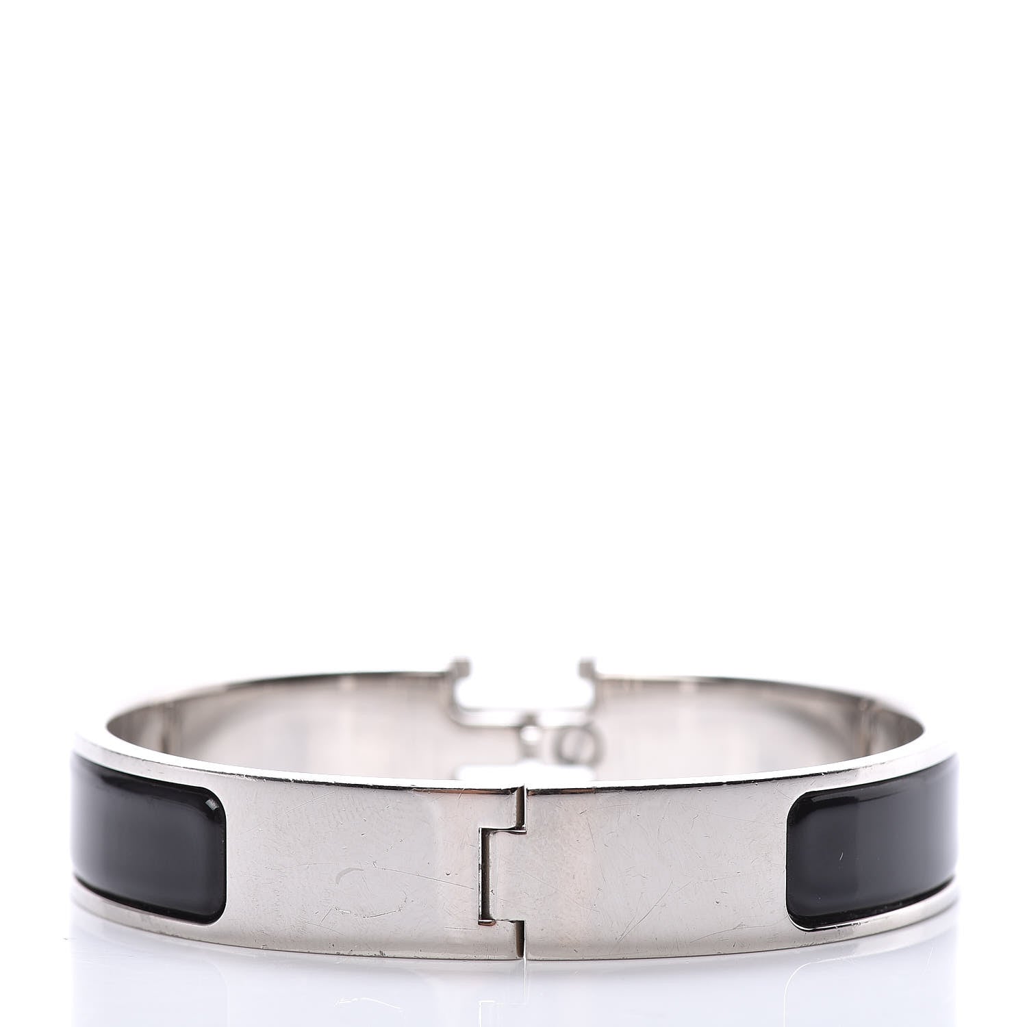 Hermes Enamel Narrow Clic Clac H Bracelet PM Black 3 of 4
