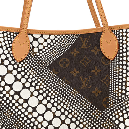 Louis Vuitton Monogram Kusama Waves Neverfull MM White 8 of 11