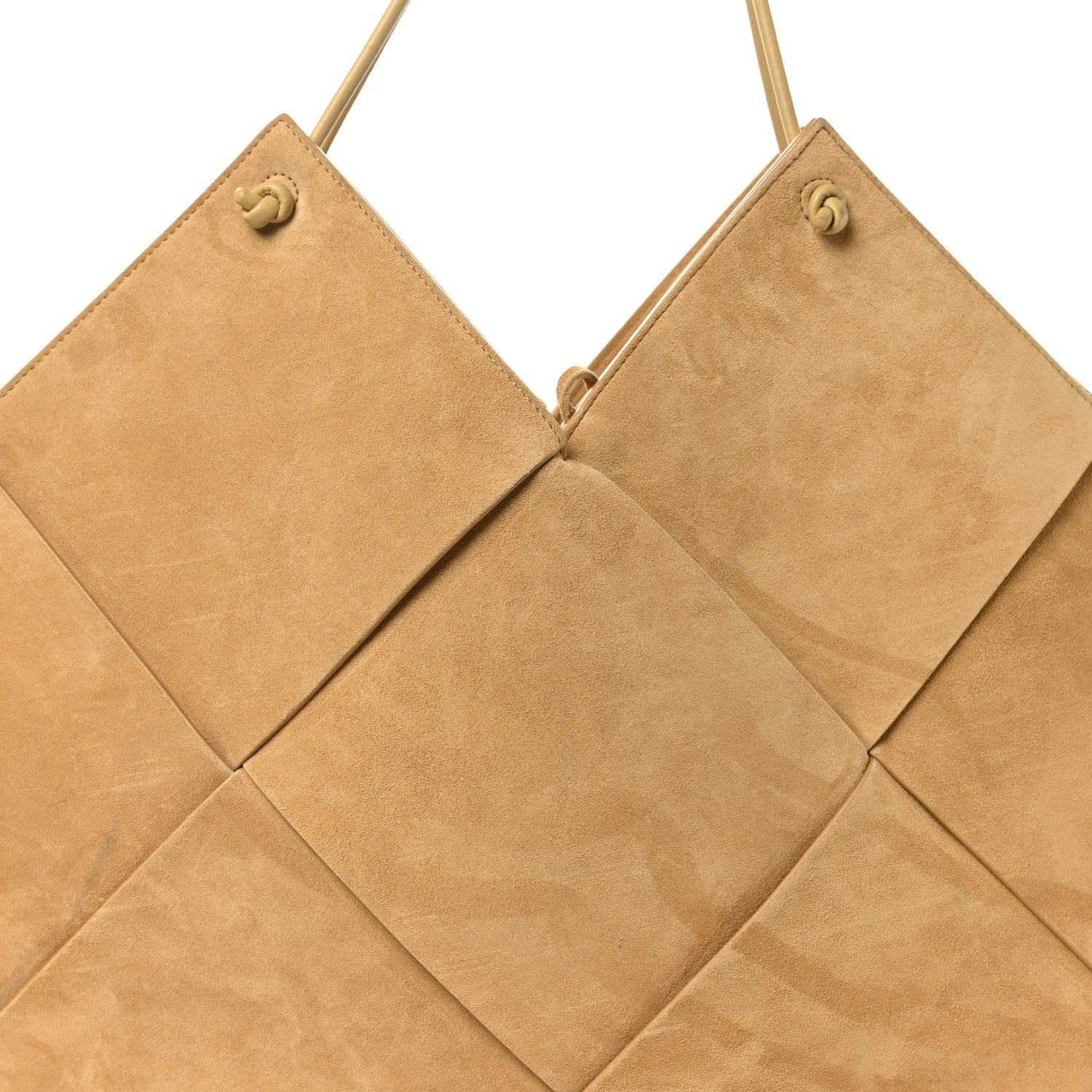 Bottega Veneta Suede Maxi Intrecciato Tote Cane Sugar Tapioca 7 of 9