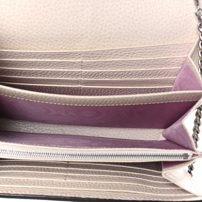 Gucci Dollar Calfskin Mini Dionysus Chain Wallet Mystic White 5 of 9