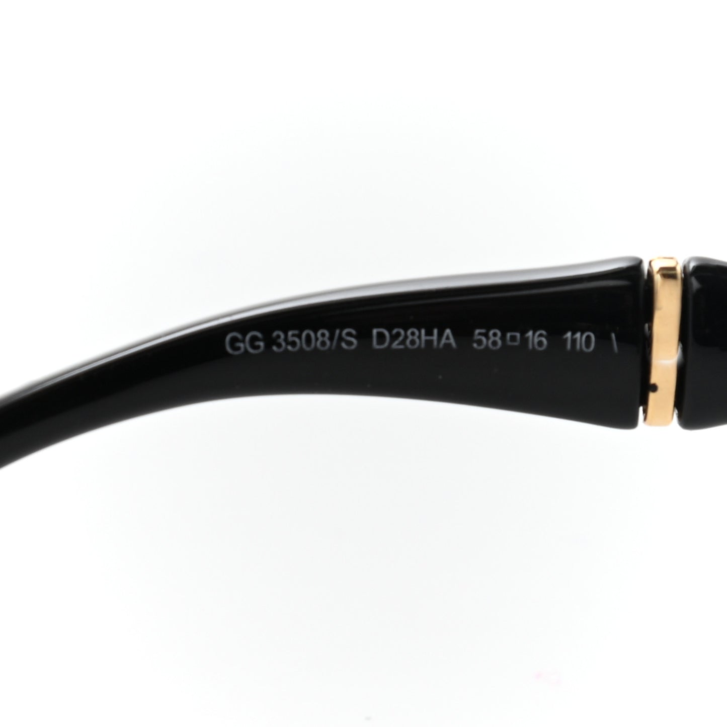 Acetate Bamboo Effect Sunglasses GG3508/S Black