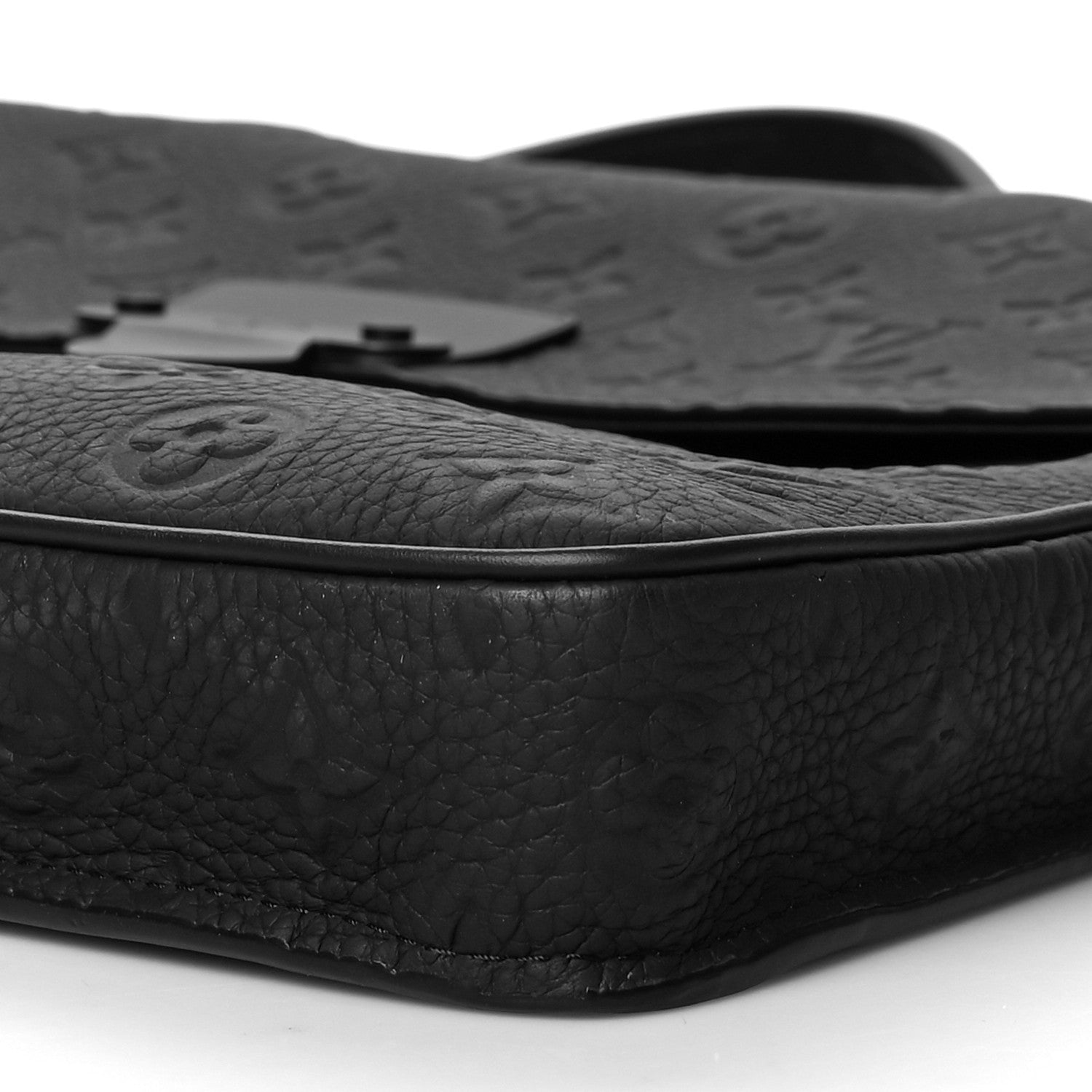 Louis Vuitton Taurillon Monogram S Lock Briefcase Black 1092748