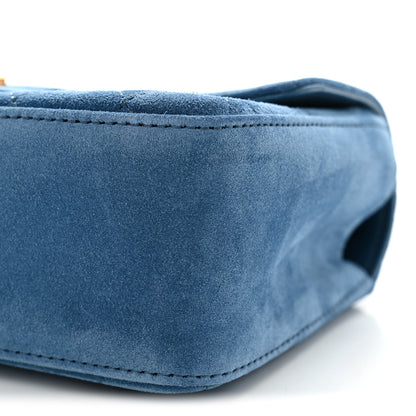 Chanel Suede Calfskin Mini Souplissimo Flap Blue 9 of 10