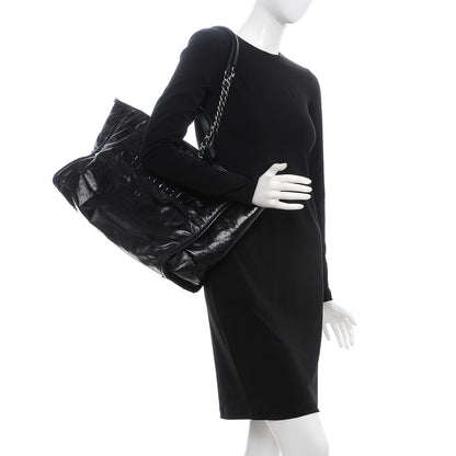 Chanel Glazed Calfskin Large Deauville Tote Black 3 of 11