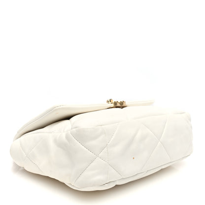 Chanel Lambskin Quilted Medium Chanel 19 Flap White 4 of 10