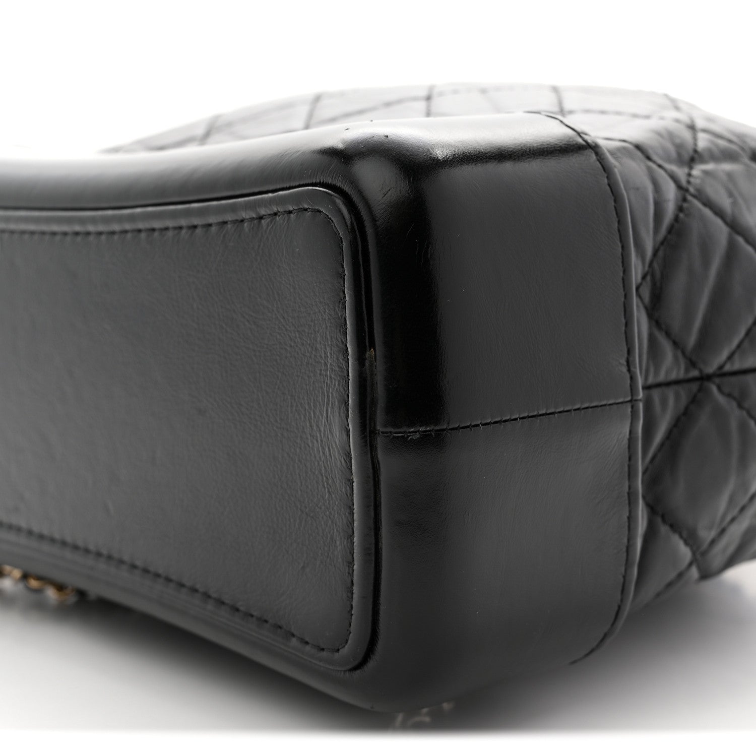 Chanel Aged Calfskin Quilted Small Gabrielle Backpack Black 10 of 12